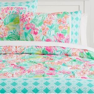 Pottery Barn Teen Lilly Pulitzer Organic Orchard Full/Queen Duvet Cover